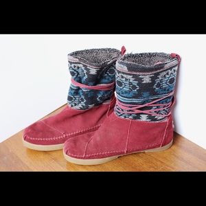 ❌❌SOLD❌❌ TOMS Aztec Print Boots